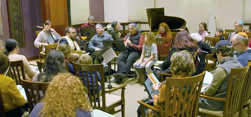 rabbinical students playing music
