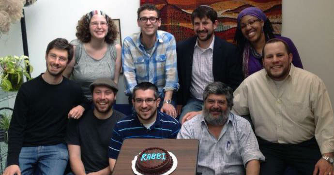 Rabbi Seth Wax and classmates