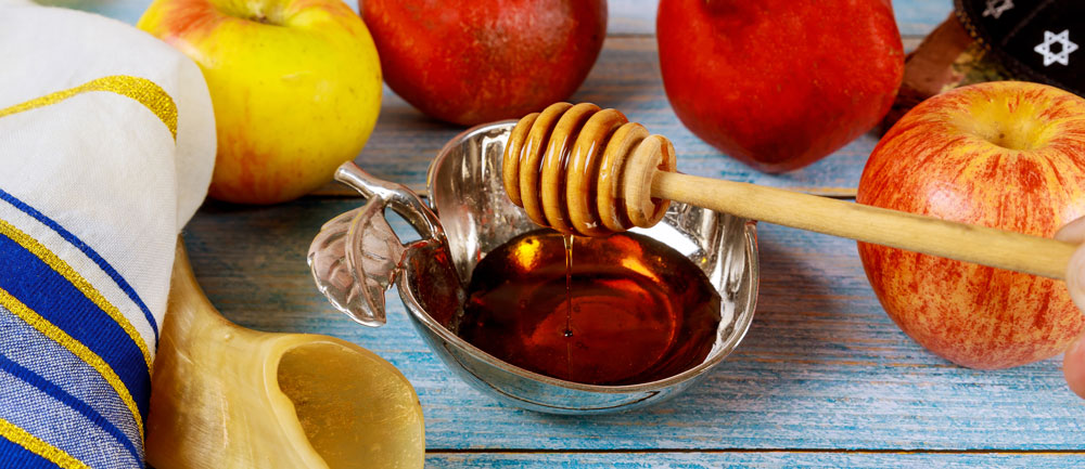 apples, honey, shofar