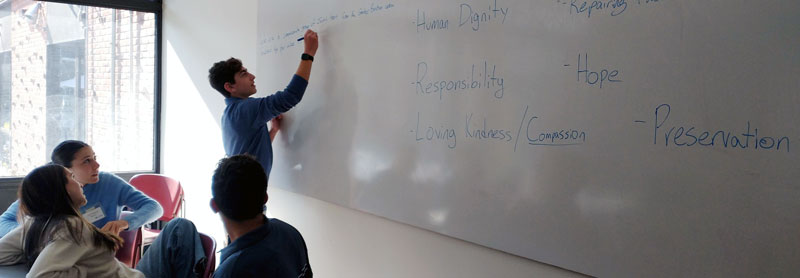 JTFGB student writing on a white board