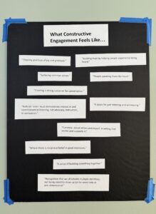 What constructive engagement feels like...